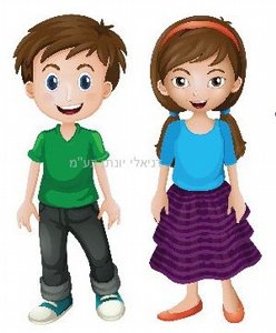 דמויות ילדים גדולות מאויירות להמחשה דמויות ילדים גדולות מאויירות להמחשה