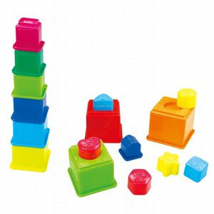 מגדל קוביות עם התאמת צורות PLAY GO מגדל קוביות עם התאמת צורות PLAY GO
